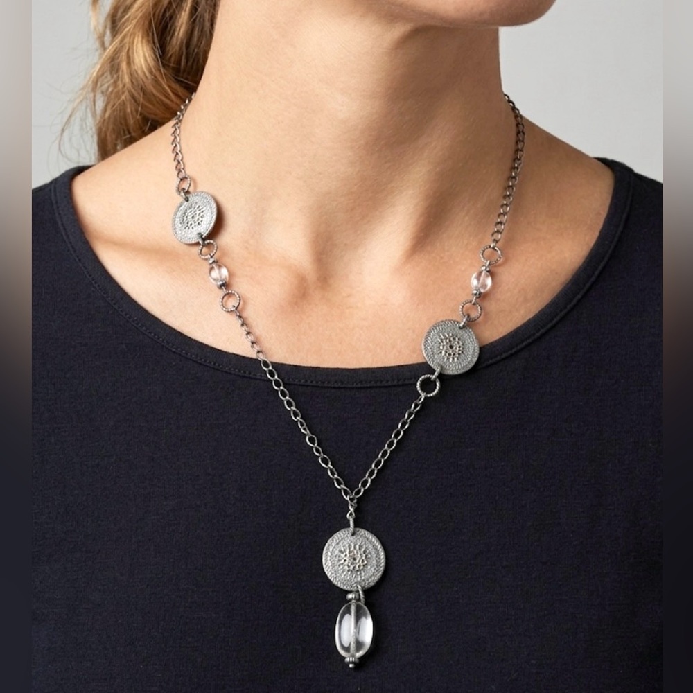 Silpada Retired N1713 Sterling Silver Crystal Necklace